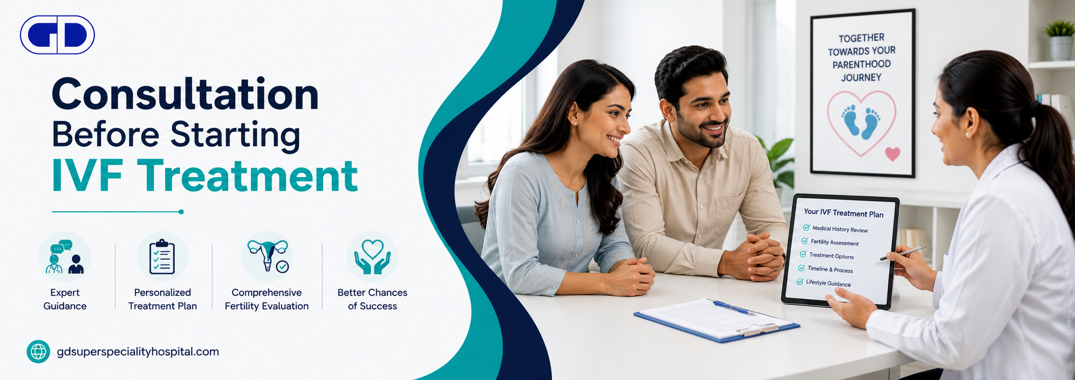 IVF treatment consultation with fertility doctor